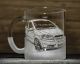 Чашка для чая и кофе с гравировкой фото автомобиля и логотипа Chevrolet Aveo Шевроле Авео