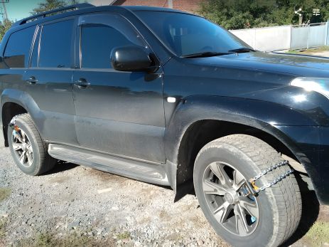 Ланцюги браслети протиковзання "Пітон" на джип, позашляховик, комп. з 6 синіх браслетів