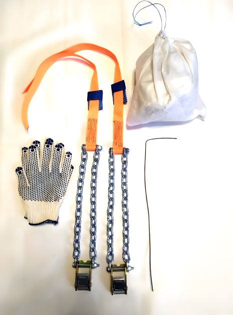 Комплект з двох протиковзних браслетів для автомобіля Комплект з двох протиковзних браслетів для автомобіля