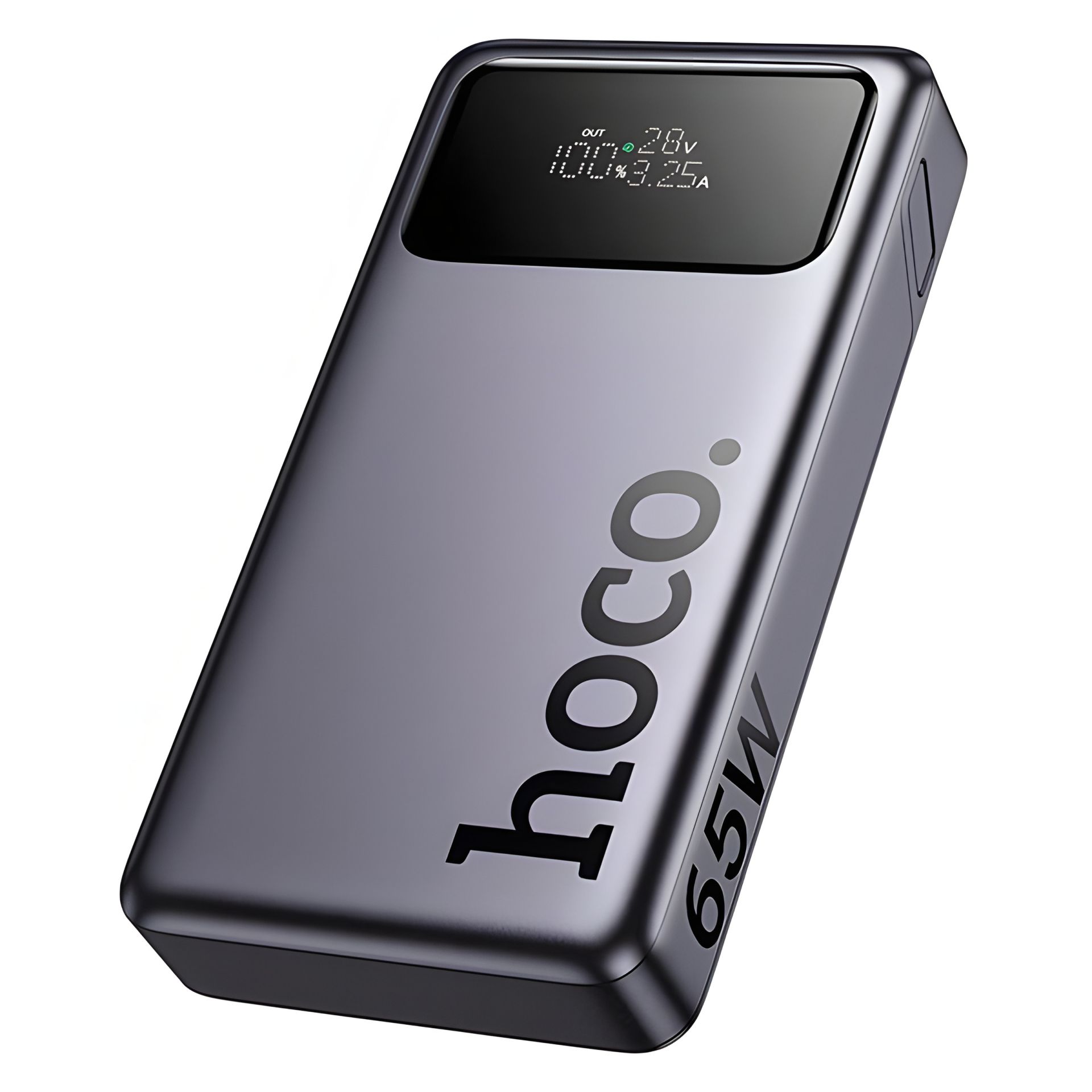 HOCO Q40 25000mAh Leader Powerbank with Dark Digital Display |1USB/2Type-C, PD/QC, 65W/3A| grey HOCO Q40 25000mAh Leader Powerbank with Dark Digital Display |1USB/2Type-C, PD/QC, 65W/3A| grey