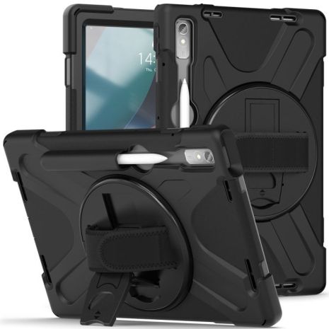 Чохол Rugged 3 Layers броньований протиударний з захистом Lenovo Tab P11 Pro 2nd gen 11.2 TB132FU TB138FC Чорний