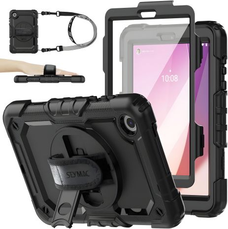 Чохол Rugged 3 Layers броньований протиударний з захистом Lenovo Tab M8 4th Gen TB300 Чорний