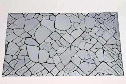 Килимок на гумовій основі з принтом Artimat к-602-250 розміром 45x75 см для входу