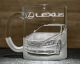 Чашка для чаю та кави з гравіюванням фото автомобіля Lexus LS 460