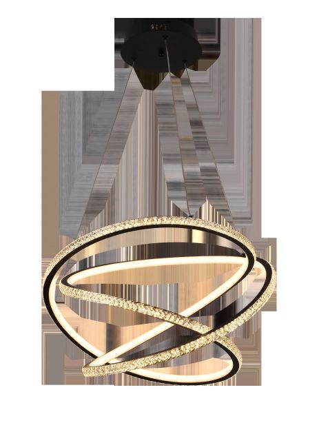 Подвесная светодиодная люстра IS LCD3071 BK