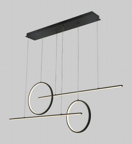 VALESO V Люстра підвісна світлодіодна LCD3093 BK