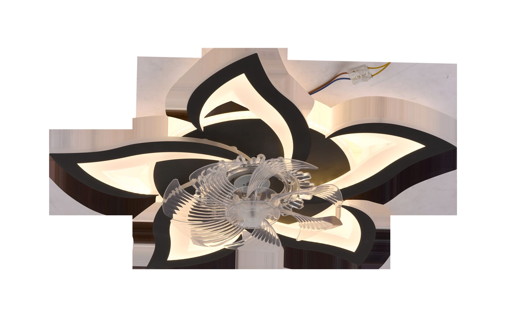 Світлодіодна люстра з вентилятором IS YZD5005-Fan BK Світлодіодна люстра з вентилятором IS YZD5005-Fan BK