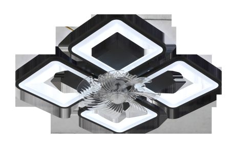 Стельовий світильник-вентилятор YZD5007-Fan (Чорний)