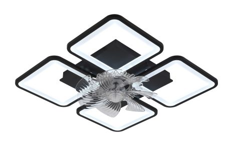 Люстра світлодіодна з вентилятором VALESO V YZD5007-Fan BK