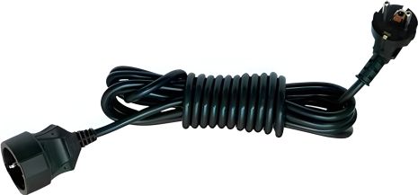 Расширение сети: L = 20 м, с 1 гнездом заземления, черный (сад) VIROK 09V420