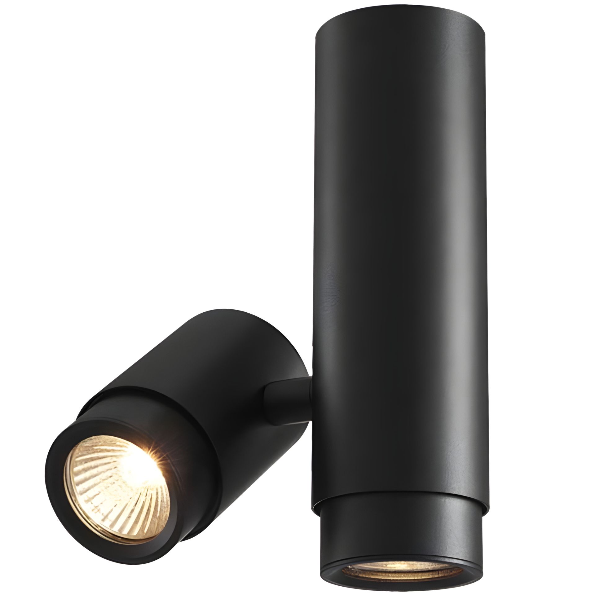 Накладной двойной светильник VIDEX VL-SPF07-B под лампу GU10 поворотный, черный Накладной двойной светильник VIDEX VL-SPF07-B под лампу GU10 поворотный, черный