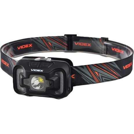 Налобный фонарь Videx 310Lm 5000K до 74 м дальность света, с датчиком движения и ближним рассеянным светом (VLF-H025C)