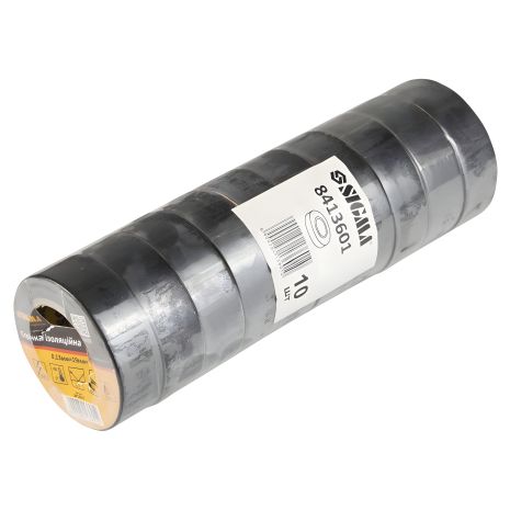 Лента изоляционная ПВХ (черная) 0.13мм×19мм×10м SIGMA 8413601