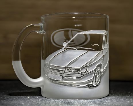 Чашка для фото автомобіля ВАЗ 2110 - подарунок водію чаю та кави з гравіюванням Чашка для фото автомобіля ВАЗ 2110 - подарунок водію чаю та кави з гравіюванням