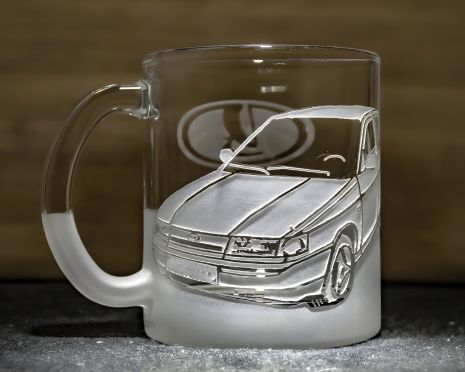 Чашка для фото автомобіля ВАЗ 2110 - подарунок водію чаю та кави з гравіюванням