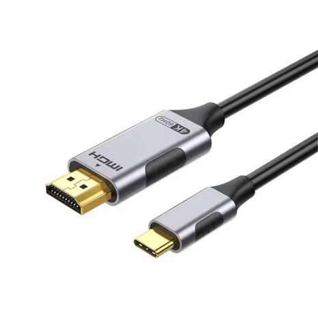 Кабель Type-C - HDMI 4k@60Hz 3m black-grey ПВХ, металл, (адаптер/переходник) TH0012-MPV3-460KG Кабель Type-C - HDMI 4k@60Hz 3m black-grey ПВХ, металл, (адаптер/переходник) TH0012-MPV3-460KG