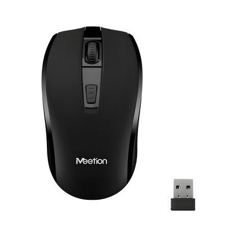 Бездротова миша MeeTion MT-R560, 2.4G, 1хАА, 800-1600DPI, black Бездротова миша MeeTion MT-R560, 2.4G, 1хАА, 800-1600DPI, black