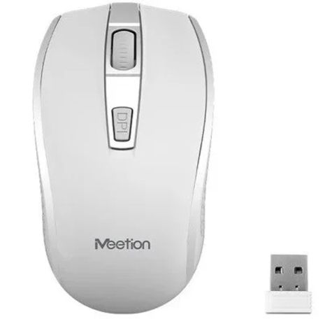 Бездротова миша MeeTion MT-R560, 2.4G, 1хАА, 800-1600DPI, white
