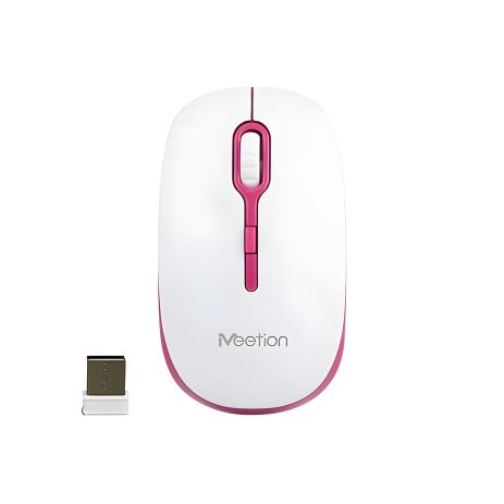 MeeTion Wireless Mouse 2.4G MT-R547 White-Red MeeTion Wireless Mouse 2.4G MT-R547 White-Red