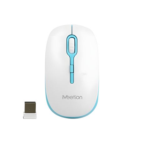 MeeTion Wireless Mouse 2.4G MT-R547 White-Blue MeeTion Wireless Mouse 2.4G MT-R547 White-Blue