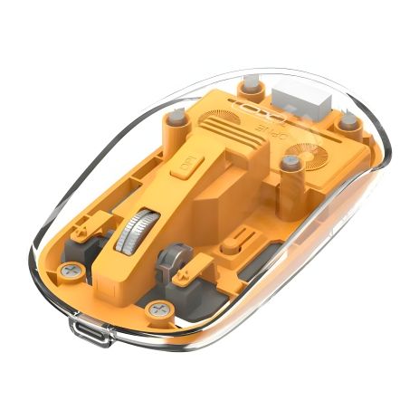 Бездротова миша XO M12 Bluetooth+2.4G, 1200DPI, 300mAh, 30h, Жовтий