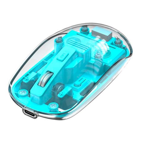 Бездротова миша Bluetooth+2.4G, 1200DPI, 300mAh, 30h, Синій