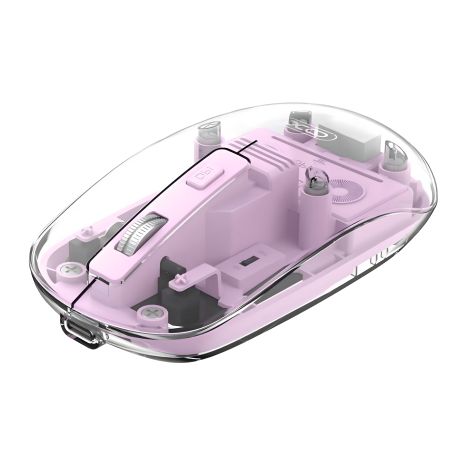 Бездротова миша XO M12 Bluetooth+2.4G, 1200DPI, 300mAh, 30h, Фіолетовий Бездротова миша XO M12 Bluetooth+2.4G, 1200DPI, 300mAh, 30h, Фіолетовий