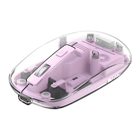 Bluetooth+2.4G бездротова миша XO M12, 1200DPI, 300mAh, 30h, Фіолетовий