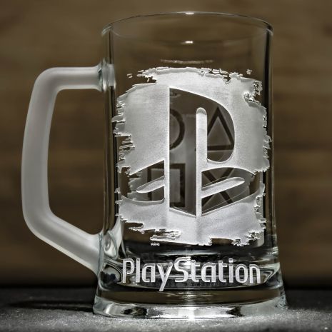 Пивний келих з гравіюванням Sony PlayStation