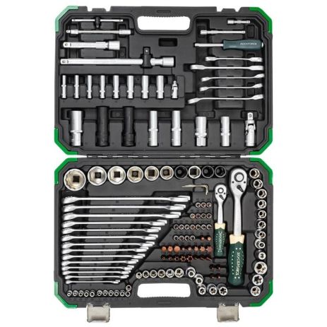 Набор инструментов 125+6пр. 1/4", 1/2" (6гр.) ROCKFORCE RF-41252-5 Premium