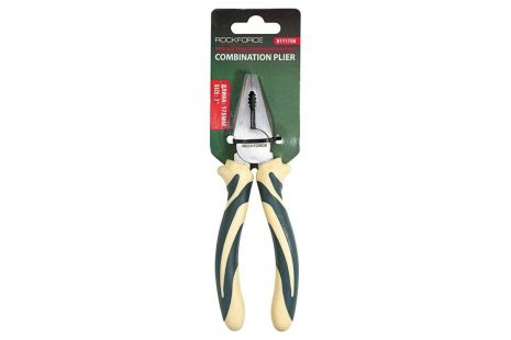 Комбинированные пассатижи с эргономическими рукоятками, Cr-V, 7" ROCKFORCE RF-611175H