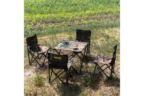 Кемпінговий стіл зі стільцями WMS Tools WMC TOOLS WT-SP-118C