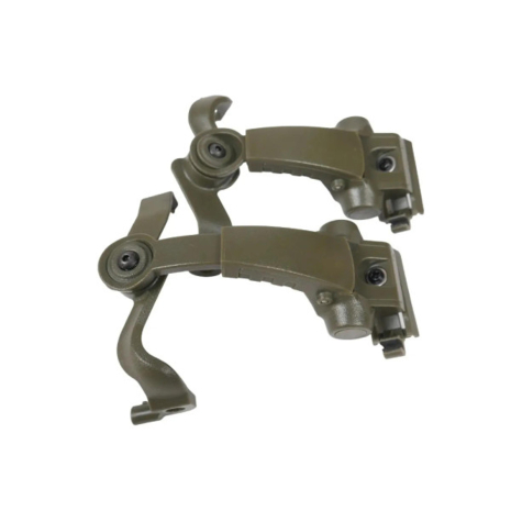 Крепление адаптера Чебурашка EARMOR M16A-FG (олива) для наушников M31Plus/M32Plus на планки ARC