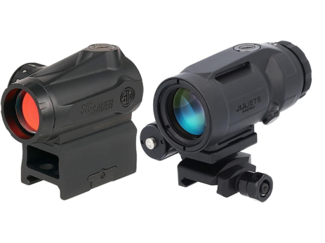 Коліматорний приціл SigSauer Romeo MSR Gen2 RedDot зі збільшувачем Juliet5-Micro 1-5X SORJMSR501