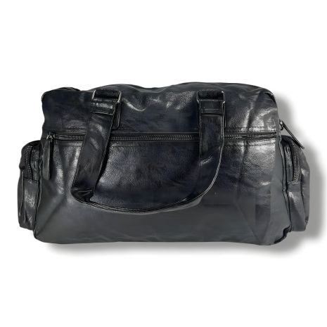 Вмістка та зручна шкіряна сумка з кишенею для ноутбука, чорна