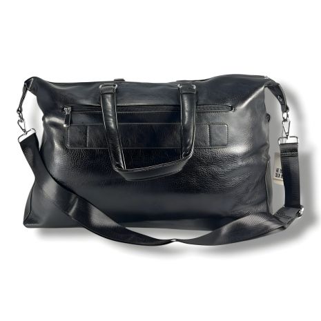 Жіноча дорожня сумка-саквояж, чорна, вмістка та зручна, 40 л