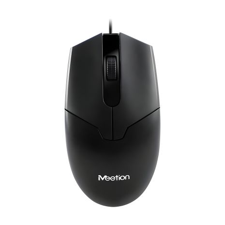 Дротова комп'ютерна миша MEETION M360, RGB, 1000DPI, USB, 1.5m, black