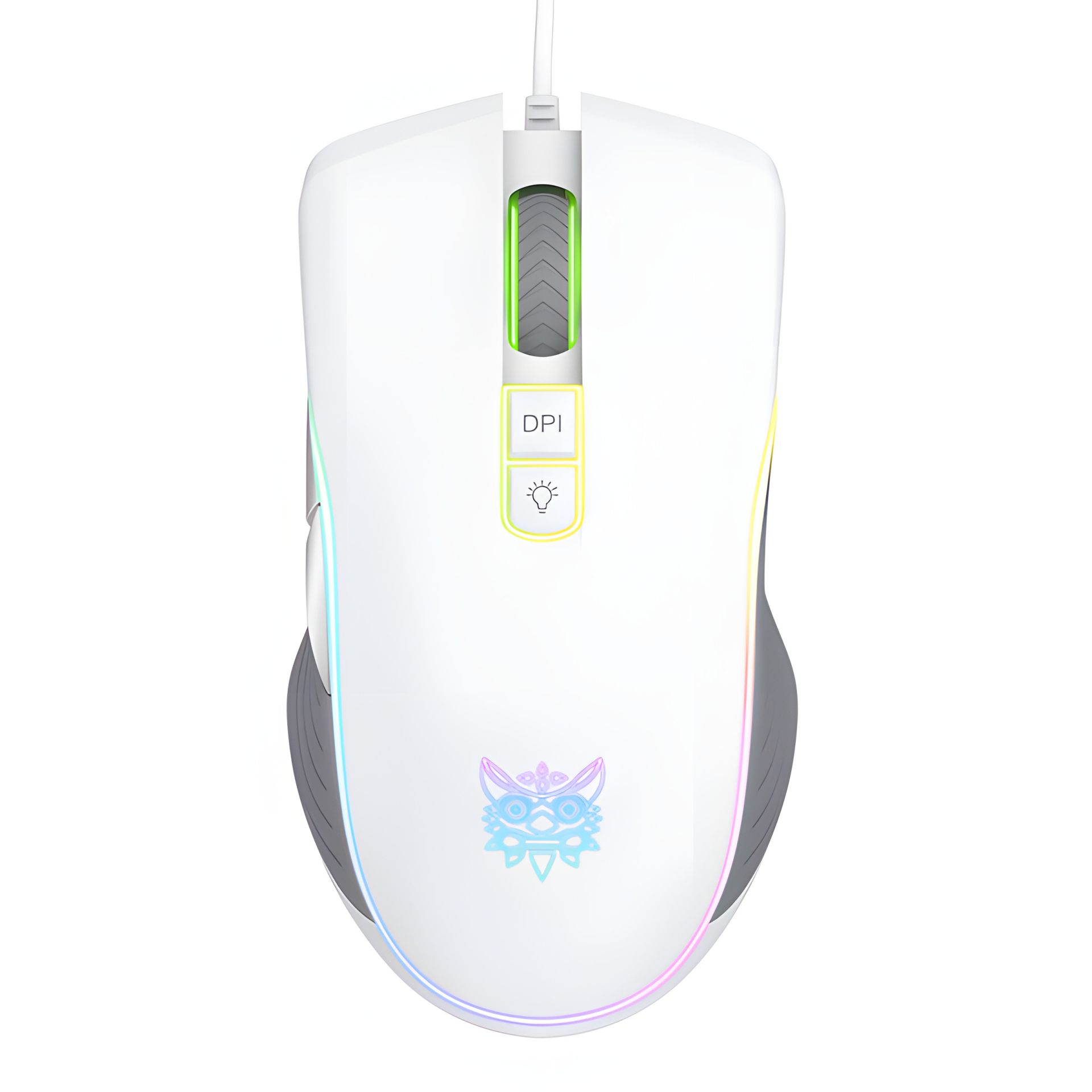 Ігрова дротова миша ONIKUMA CW908, RGB, 1200-7200DPI, USB, 1.5m, white Ігрова дротова миша ONIKUMA CW908, RGB, 1200-7200DPI, USB, 1.5m, white