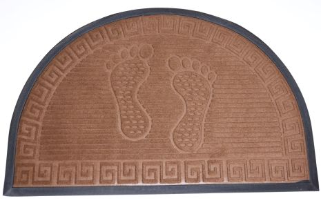 Напівкруглий вхідний килимок з бортом 60x90 см 2181/8