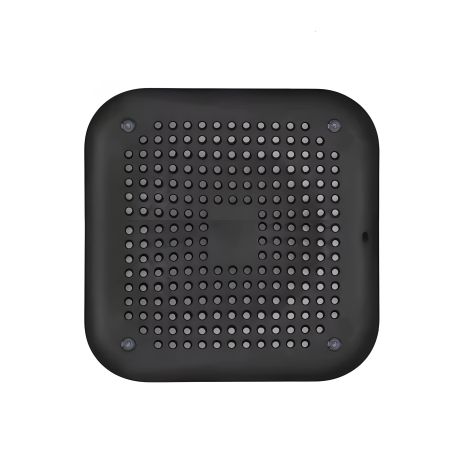 Силиконовая Решетка для Слива Ванны и Раковины с Присосками 145x145mm Чёрная