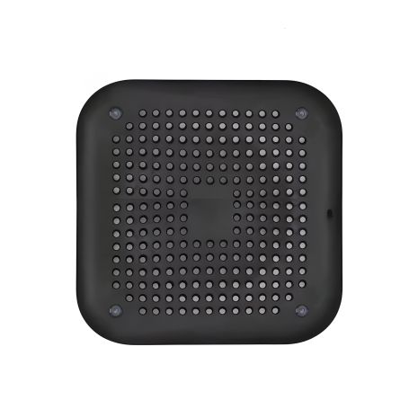 Силиконовая Решетка для Слива Ванны и Раковины с Присосками 145x145mm Чёрная