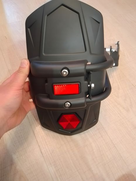 Мотовелосипедний бризковик на заднє колесо з відбивачами