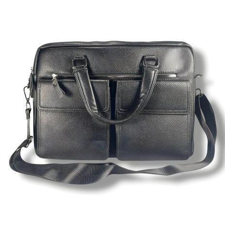 Практичная универсальная сумка с отделением для ноутбука, черного цвета
