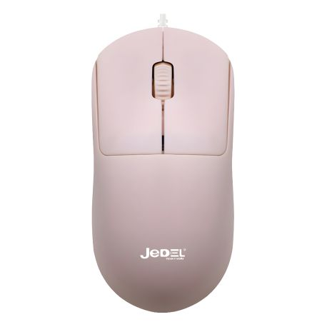 Дротова миша Jedel CP89, 1000DPI, USB, 1.35m, рожева