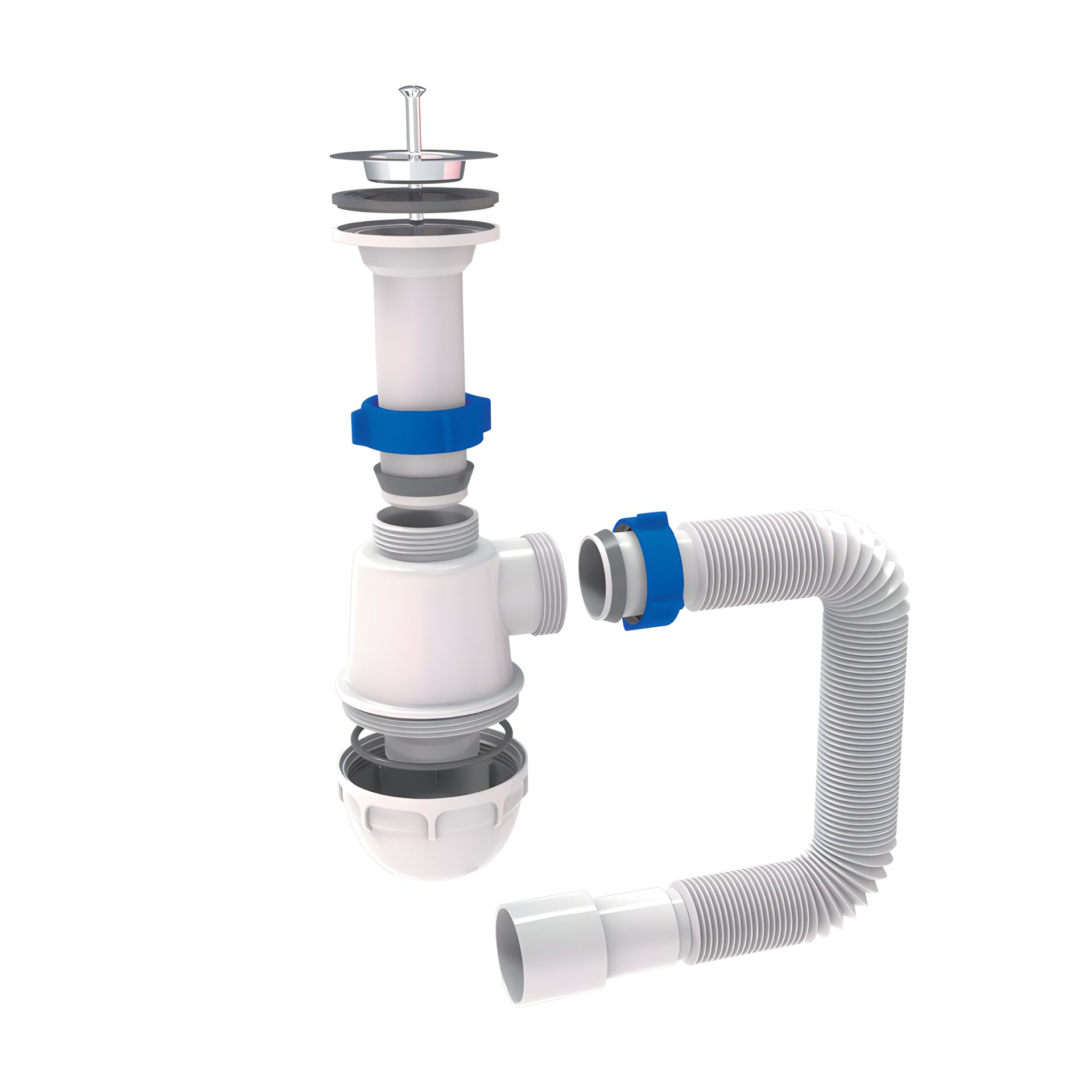 Кухонний сифон для мийки 1 1/2" Tau 9842730 Кухонний сифон для мийки 1 1/2" Tau 9842730