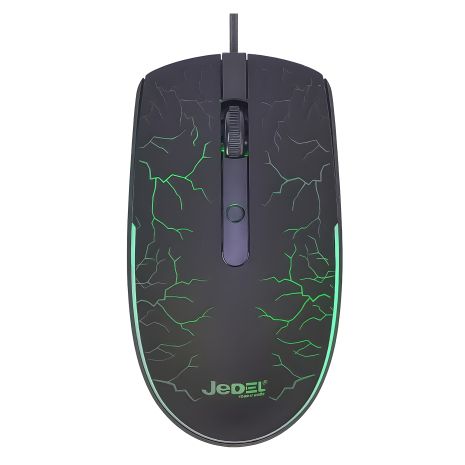 Комп'ютерна дротова миша Jedel M81, 800-1600DPI, USB, 1.2m, чорна Комп'ютерна дротова миша Jedel M81, 800-1600DPI, USB, 1.2m, чорна