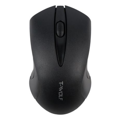 Бездротова миша TWolf Q2, 2.4G, 1000DPI, 1xAA, Чорний