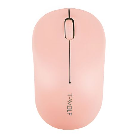 Бездротова миша TWolf Q4 2.4G, 1200 DPI, 1хАА, Рожевий