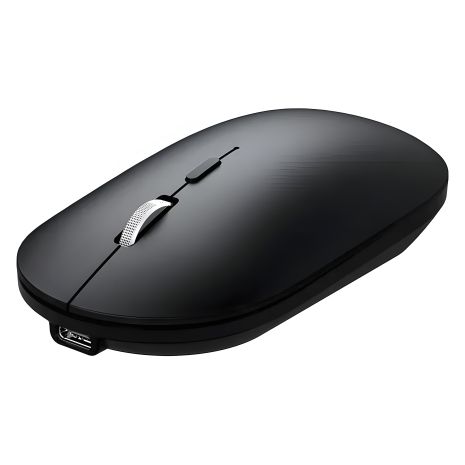 TWolf X2 бездротова миша Rechargeable 2.4G + Bluetooth 5.0, 800-1600DPI, 500mAh, чорна