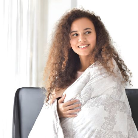 Летнее одеяло AFRODITA 175х210 см искусственный пух принт (8-34925*001) IDEIA